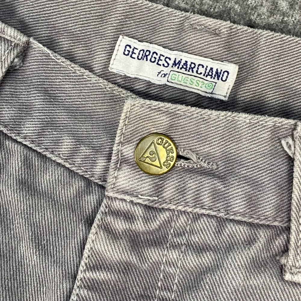 Vintage Guess Jean Georges Marciano Mens 38 Fits‎ 35 Gray High Rise 80s 44001